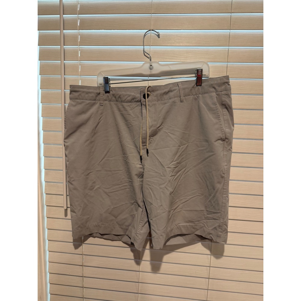 Faherty Brand All Day Shorts Mens 38 Grey Recycled Stretch Quick Dry Drawstring